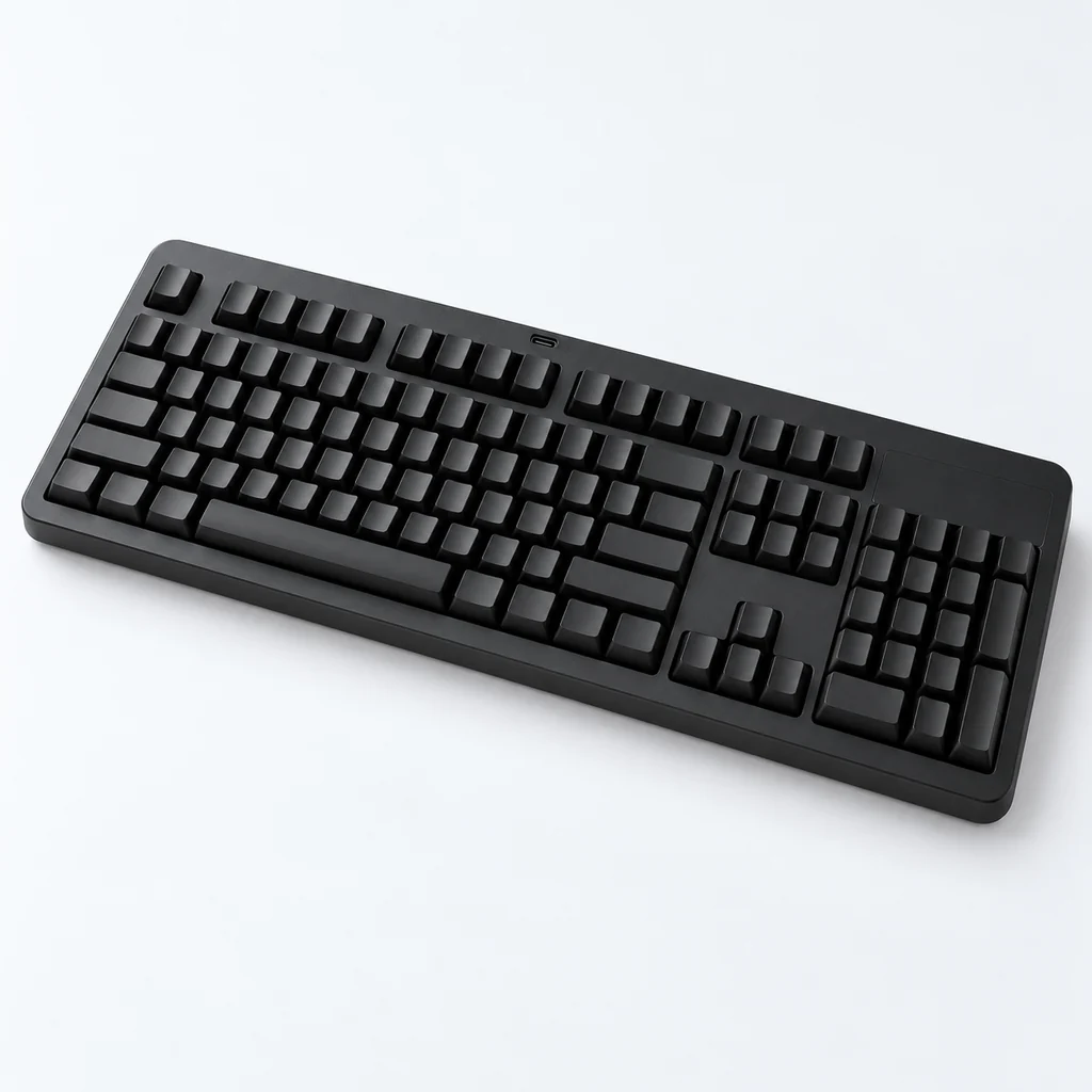 Full-Size Keyboard in black, fictional demonstration product