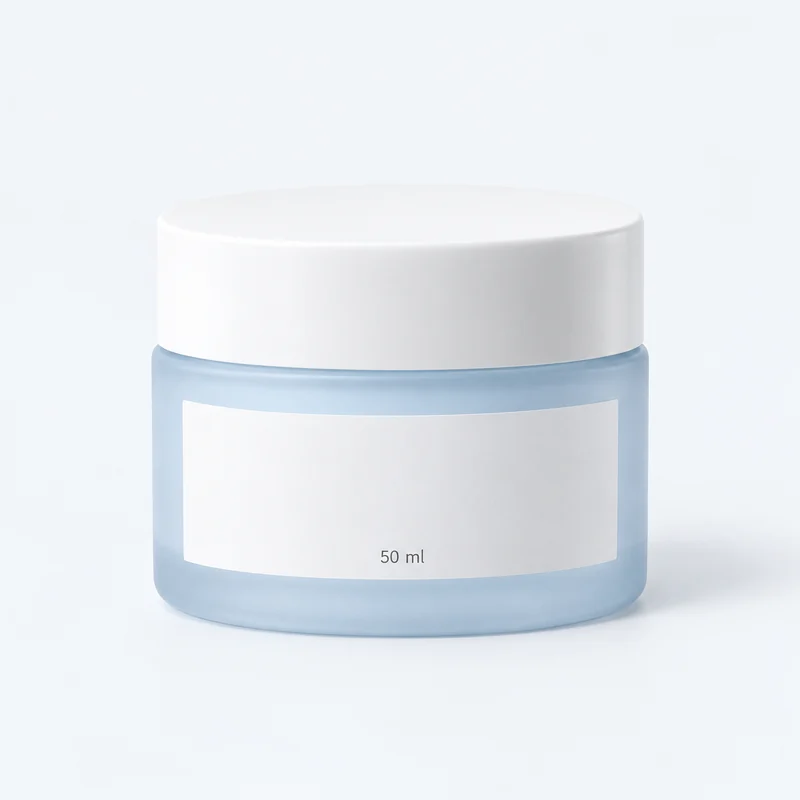 Daily Face Cream, 50 ml package on a pale studio background