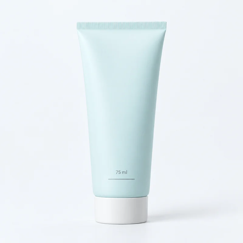 Hand Cream, 75 ml package on a pale studio background